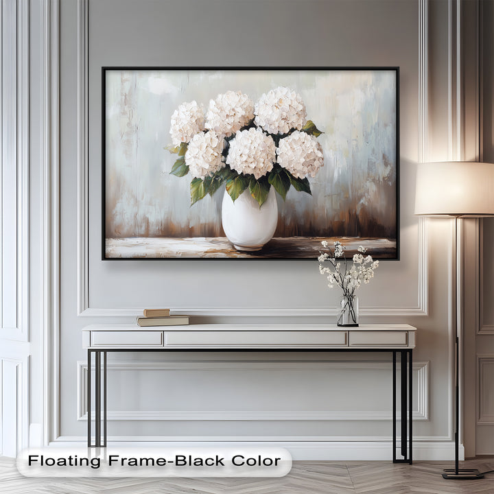 Ivory Bloom Elegance – Still Life Oil Paintings