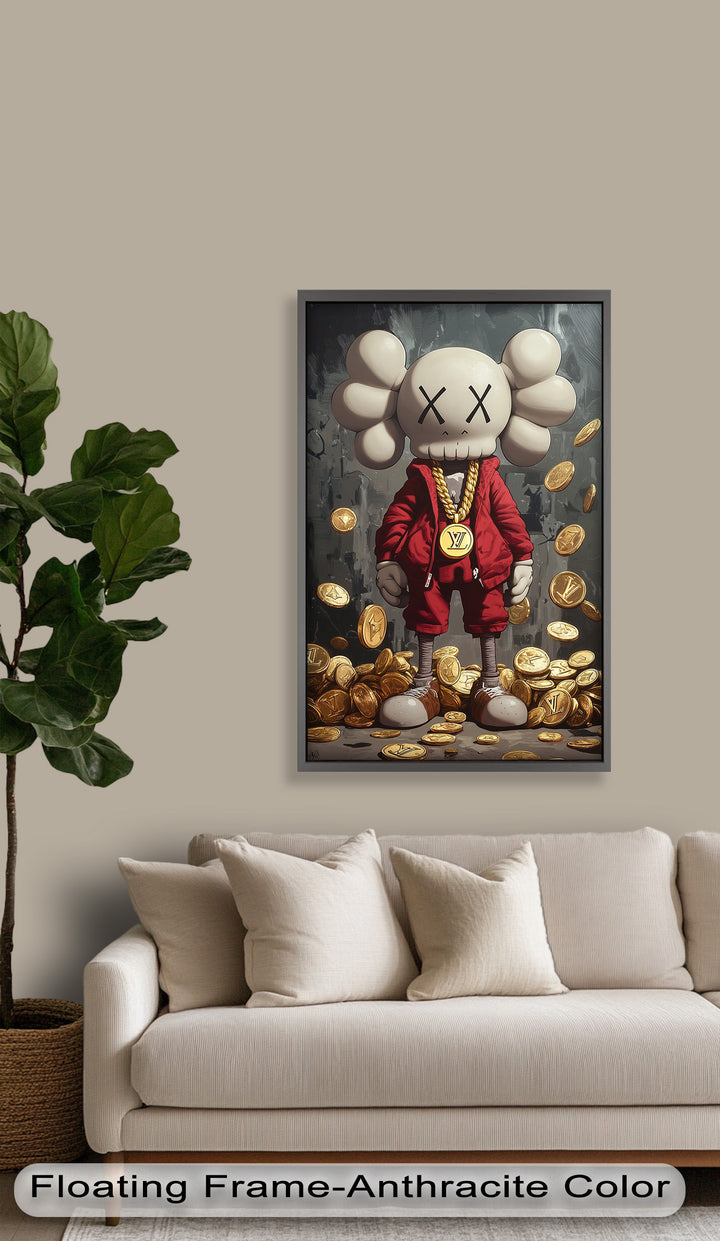 Luxury Drop – KAWS Companion Oil Painting