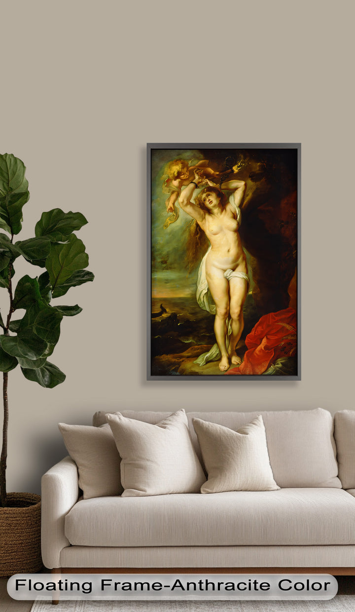 Andromeda Bound – Mythological Renaissance Nude Oil Painting
