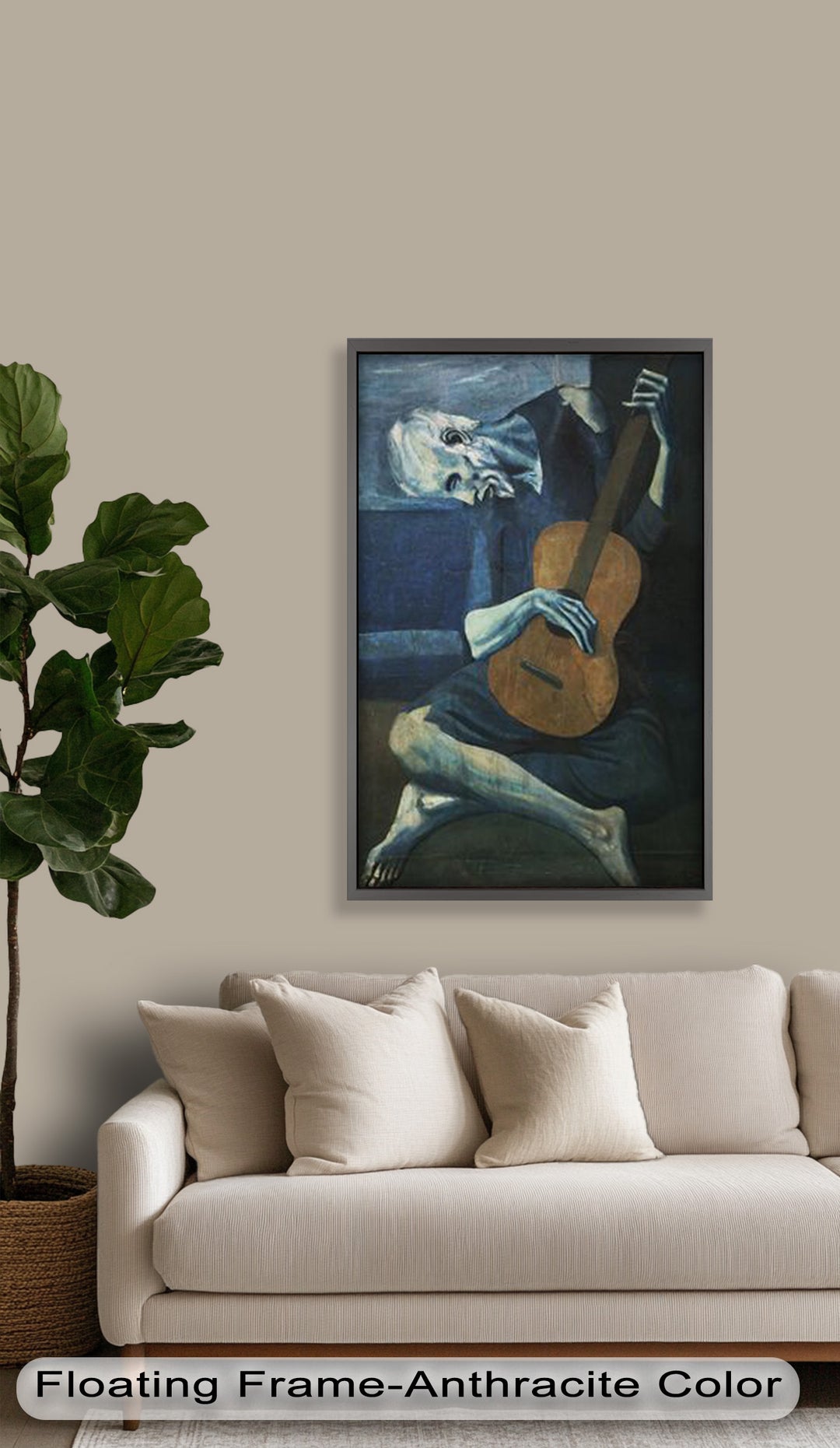 Der melancholische Musiker – Picasso-Ölgemälde