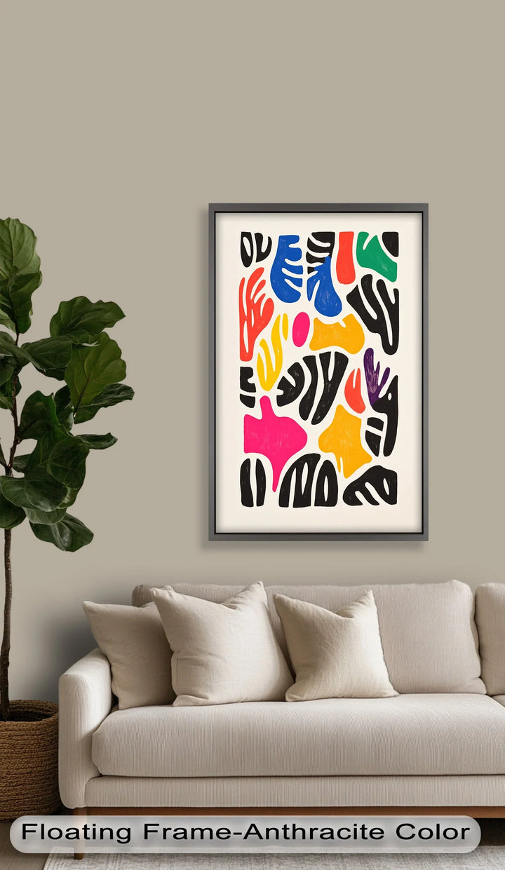 Chromatic Rhythm – Abstract Fauvist Oil Painting - MyPhotoStation