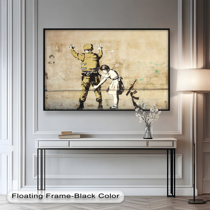 Innocence in Control – Banksy Oil Painting