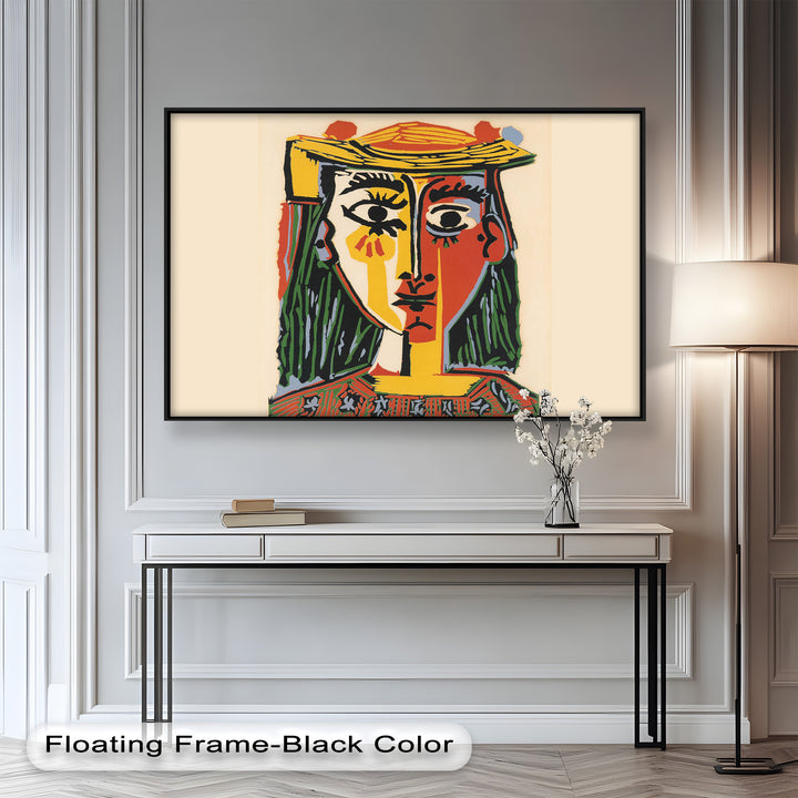Picasso Woman with Hat – Cubist Portrait Oil Painting