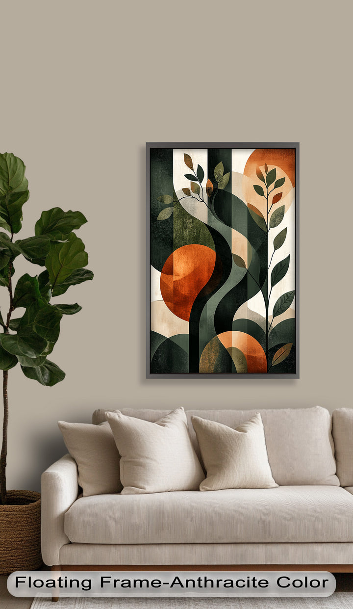 Twilight Grove – Abstract Botanical Oil Painting