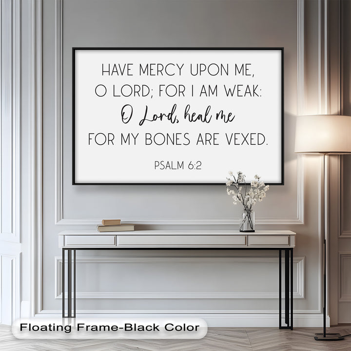 Psalm 6:2 Wandkunst – Christliche Bibel-Ölgemälde