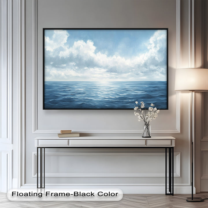 Blue Coastal Art - Ocean Seascape Oil Painting