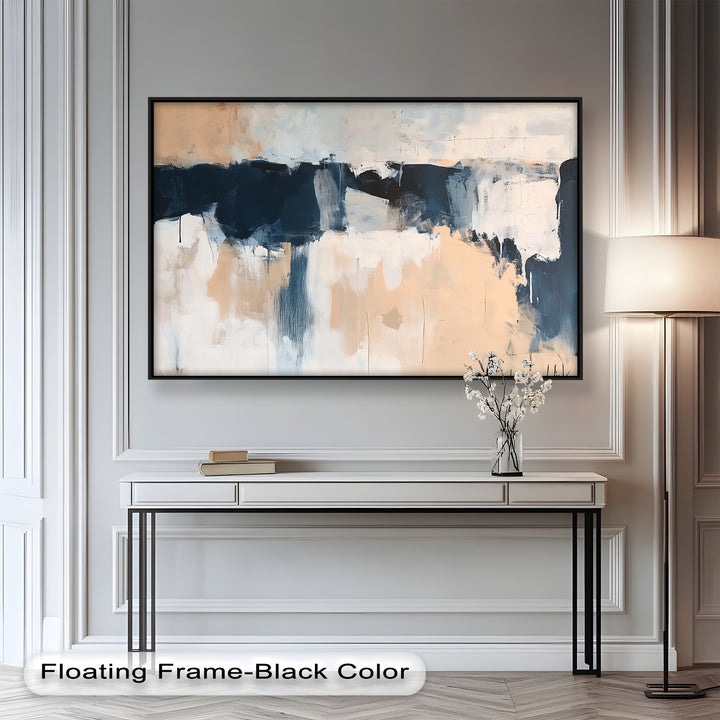 Desert Horizon – Minimalist Abstract Oil Painting