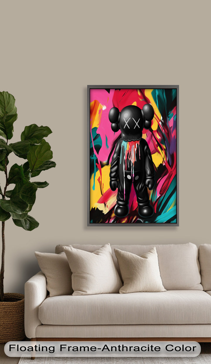 Meltdown Companion – Color Splash KAWS Oil Painting