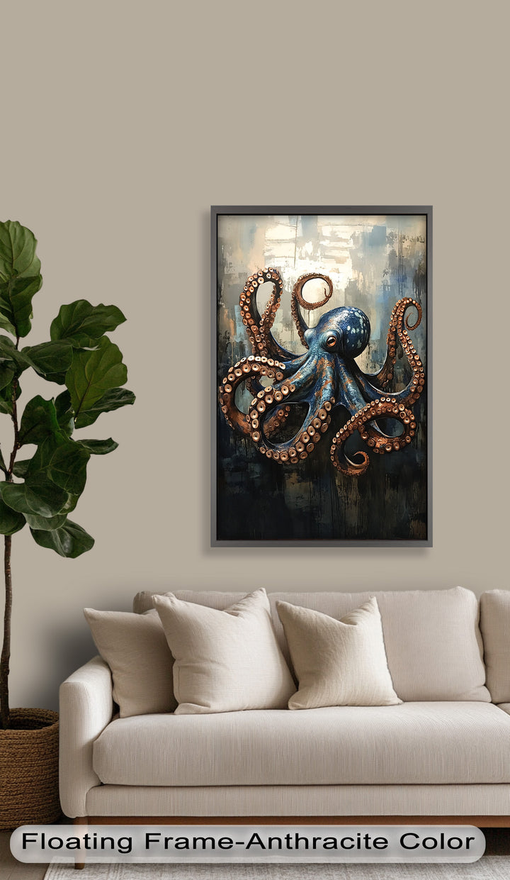 Deep Sea Octopus - Animal Oil Painting