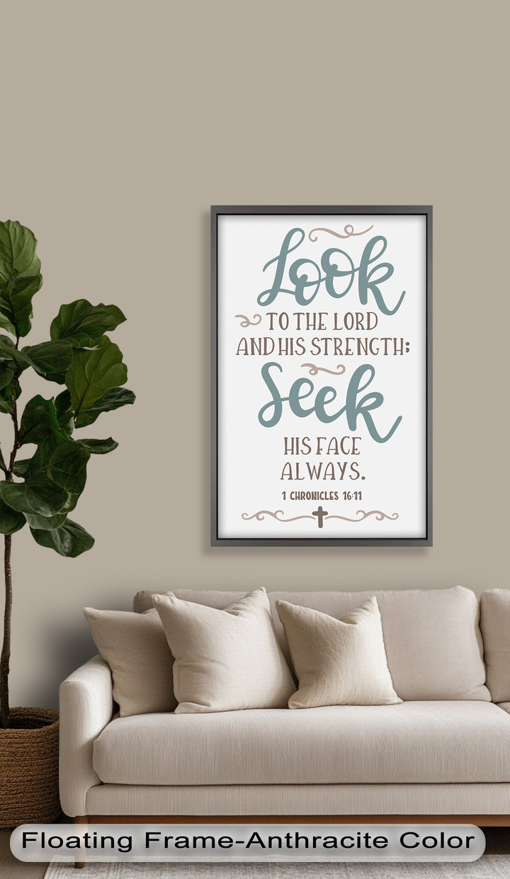 Seek His Face Always – 1 Chronicles 16:11 Oil Painting