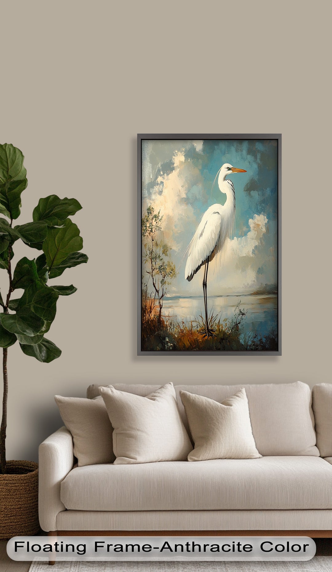 Grace of the Marshlands – Animal Oil Painting