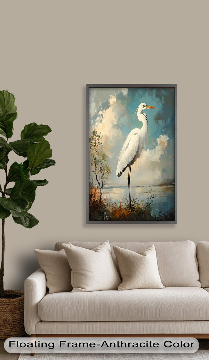 Grace of the Marshlands – Animal Oil Painting