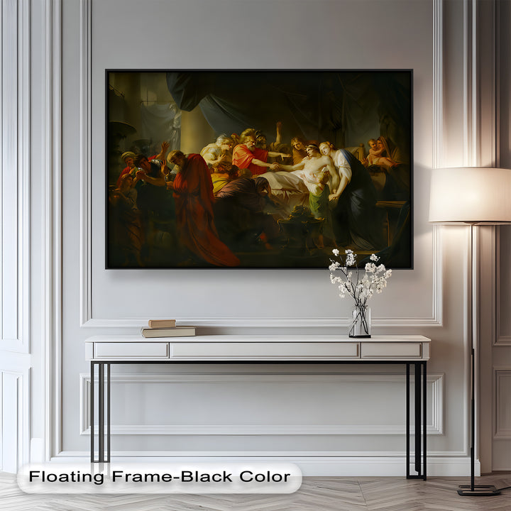 The Death of a Hero – Last Breath of Virtue Classicism Oil Painting