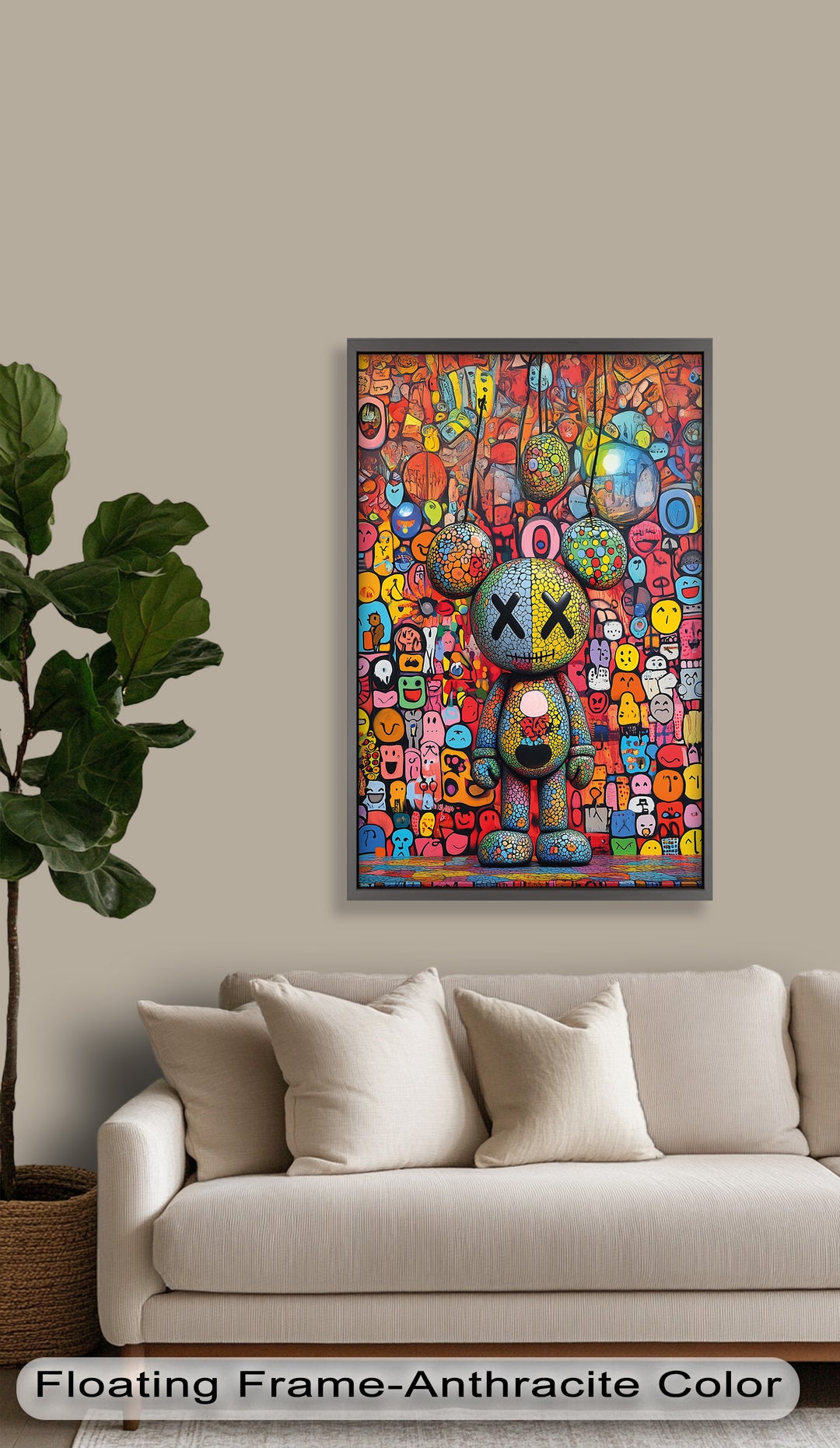 Mosaic Madness – KAWS Oil Painting