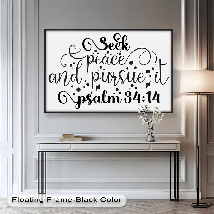 Seek Peace and Pursue It – Psalm 34:14 Bible Oil Paintings