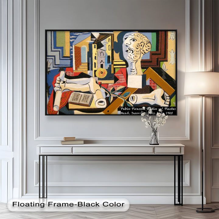 Studio with Plaster Head by Picasso – Cubist Oil Painting