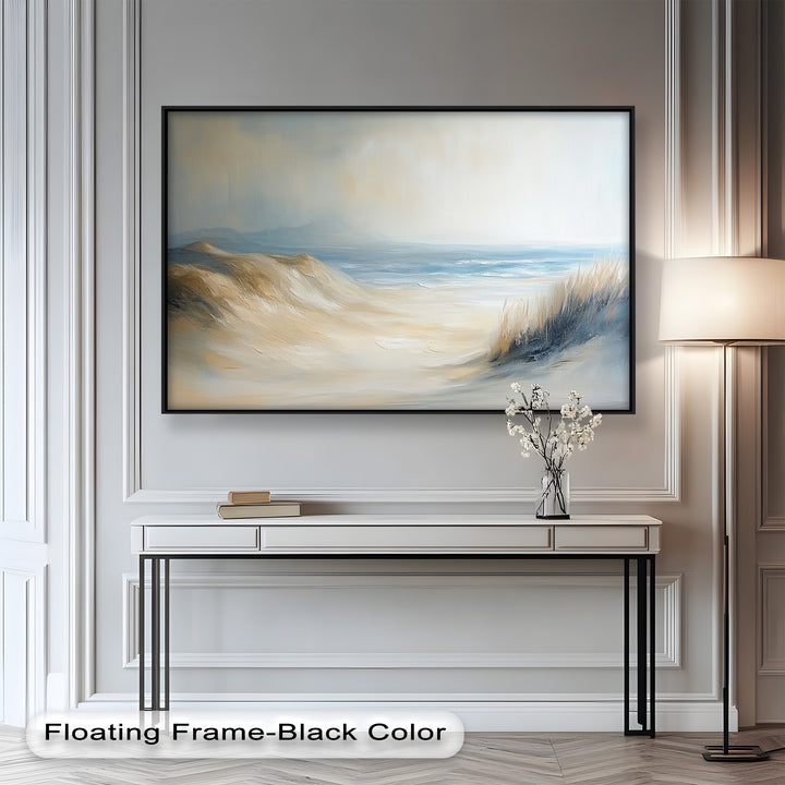 Coastal Beach Seagulls – Tranquil Seascape Oil Painting