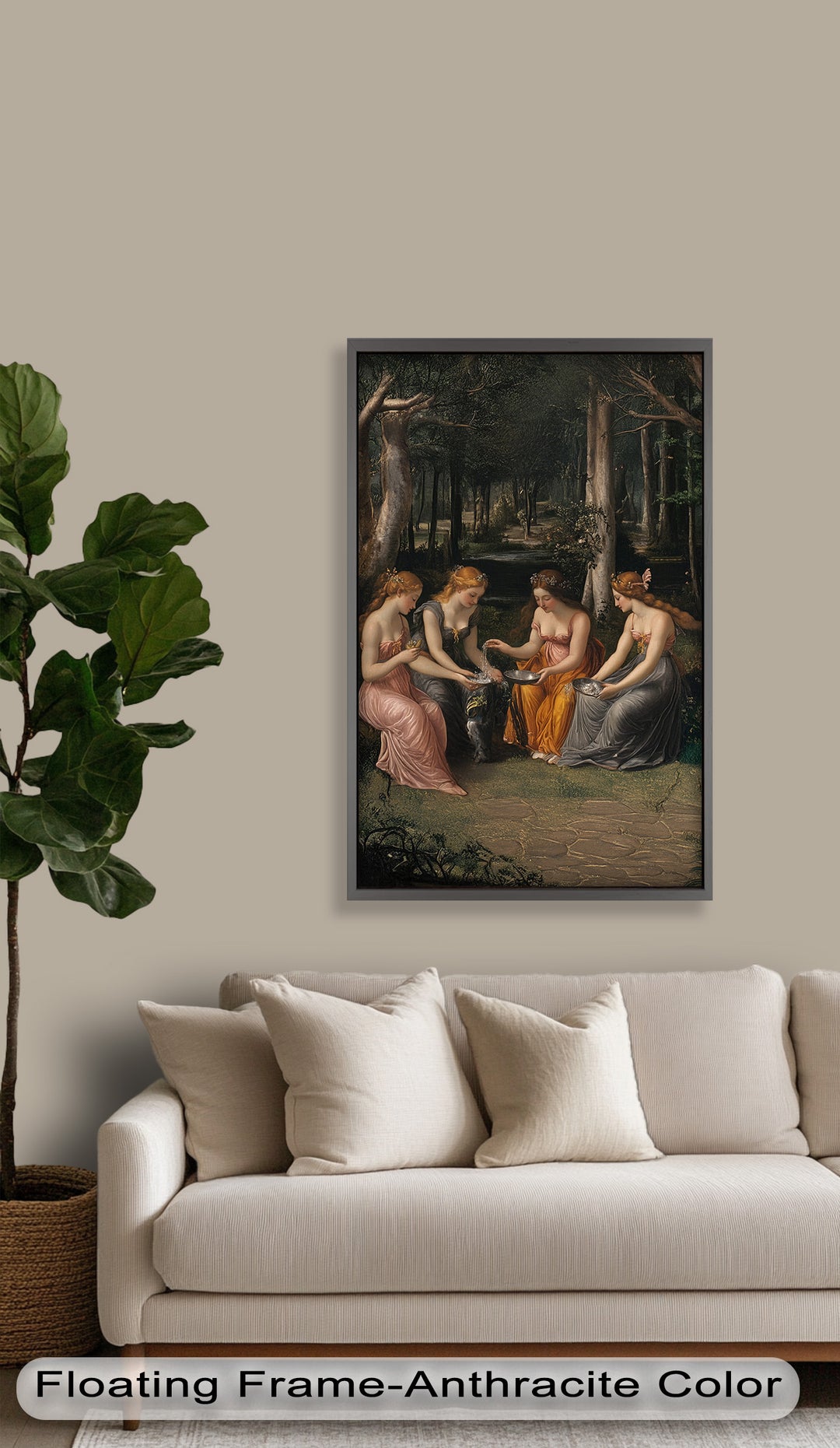 Forest Nymphs at the Spring – Mythical Gathering Oil Painting