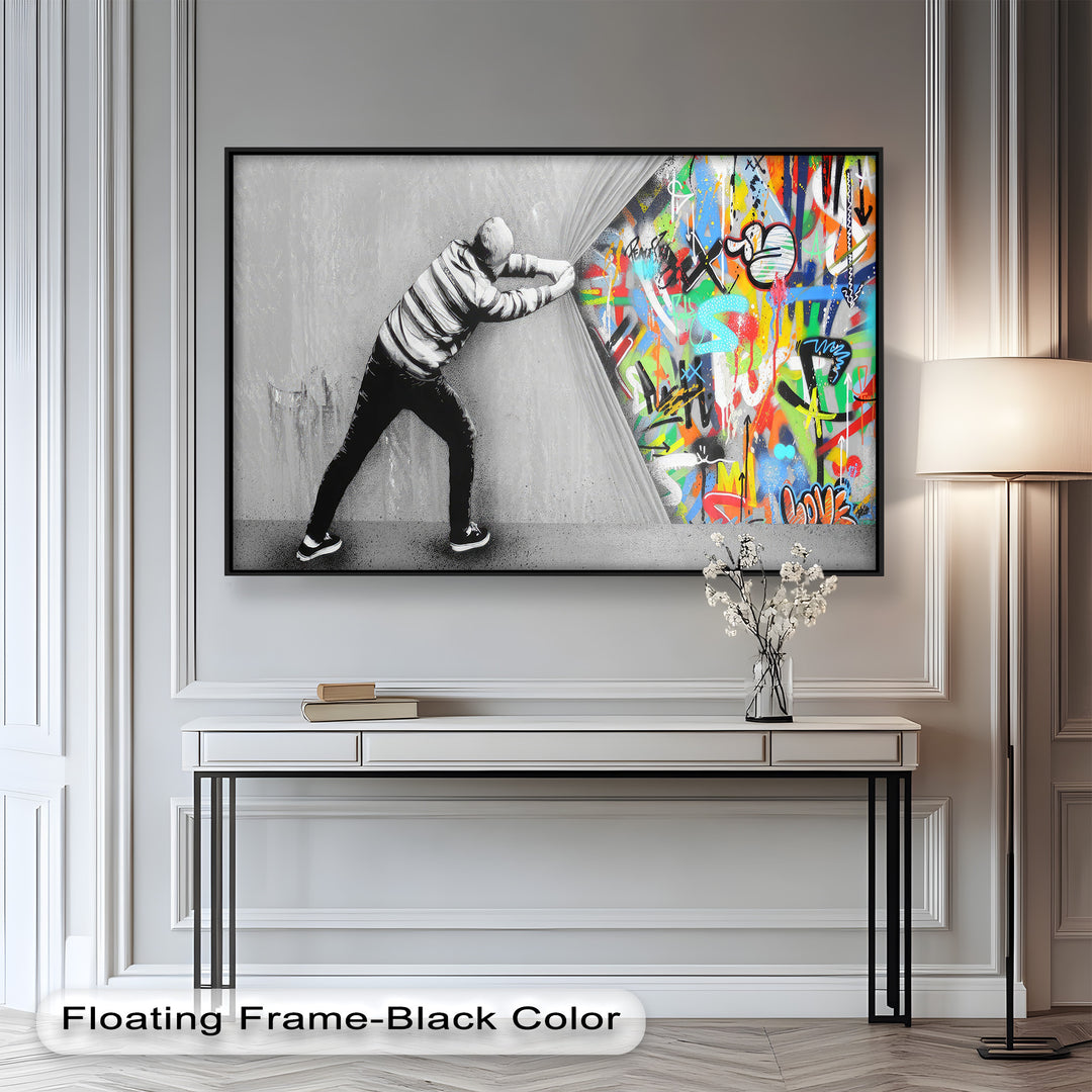 Unveiling the Chaos – Banksy Oil Painting