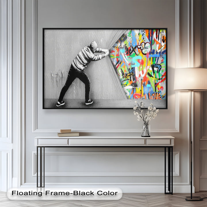 Unveiling the Chaos – Banksy Oil Painting