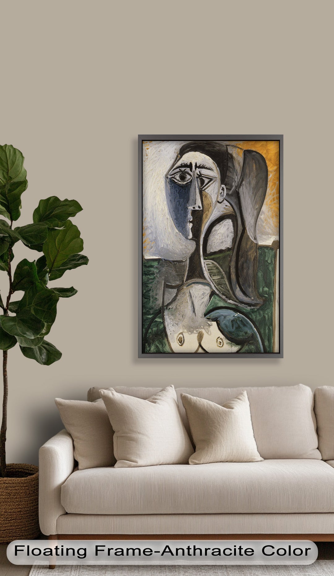 Fragmented Grace – Expressive Female Form in Picasso-Style Oil Painting