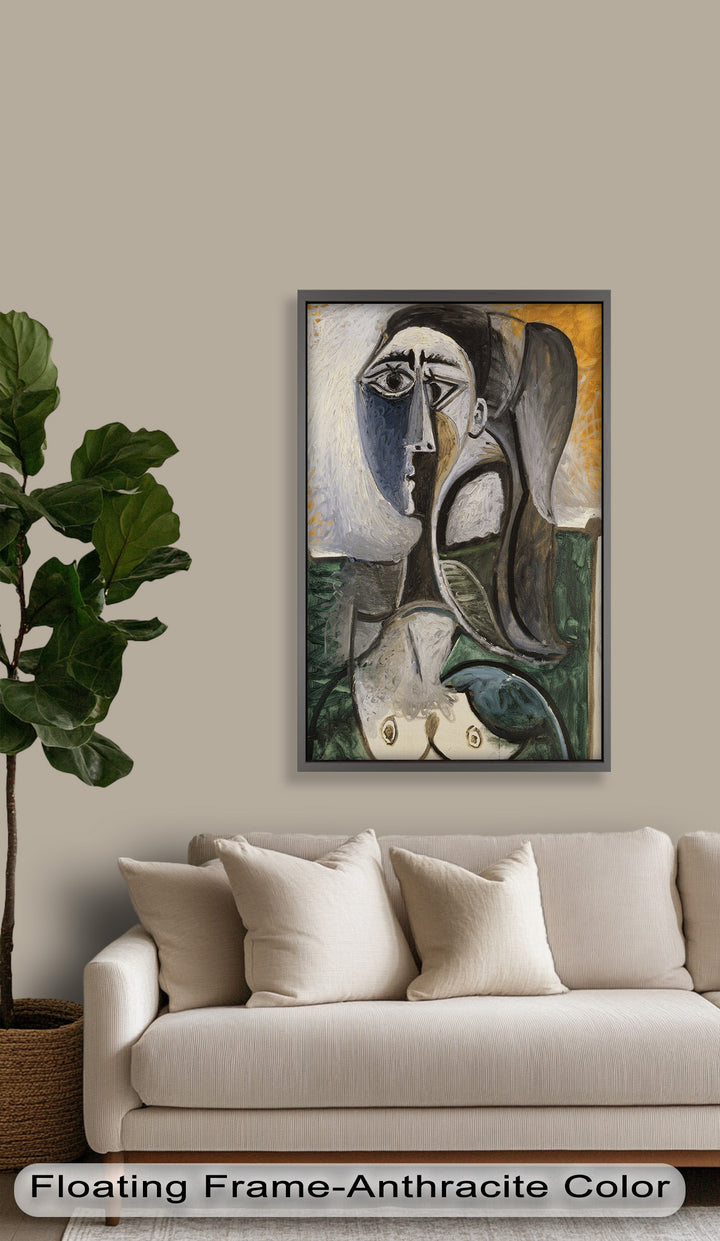 Fragmented Grace – Expressive Female Form in Picasso-Style Oil Painting