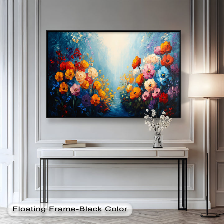 Multicolor Wild Bloom Explosion - Flower Oil Painting