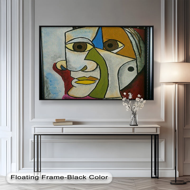 Fragmented Persona – Geometric Abstract Picasso Oil Painting