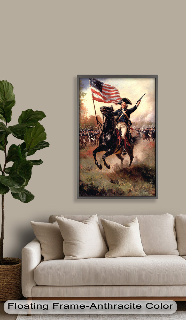 Ride of the Republic – Patriotic Commander Oil Painting