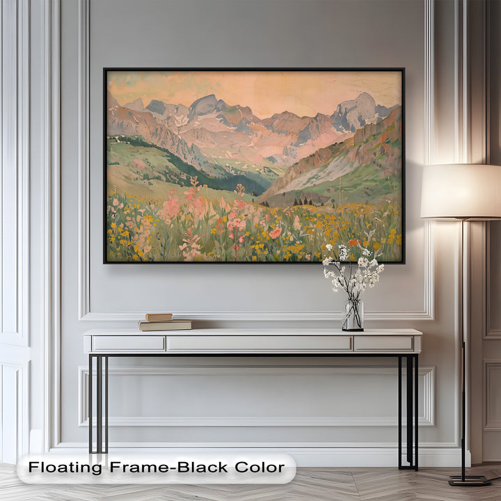 Wildflower Mountain – Serene Landscape Oil Painting