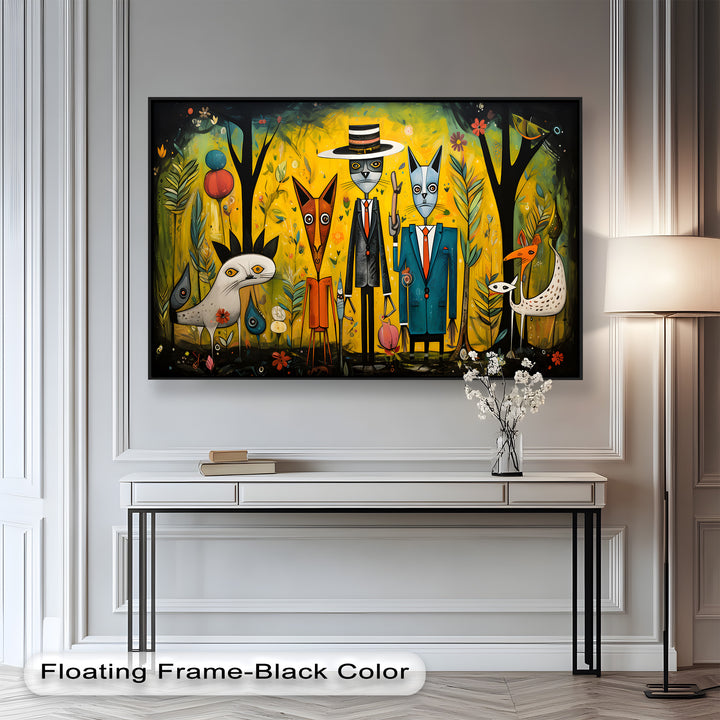 The Dandy Forest – Surreal Animal Portraits in Suits Picasso Oil Painting