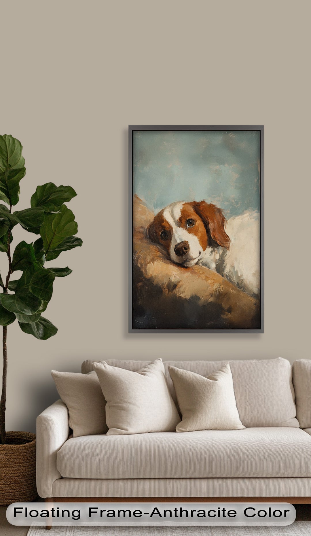 Resting Soul – Loyal Dog Animal Oil Painting