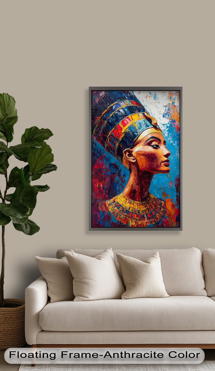 Fauvist Queen – Royal Profile Oil Painting