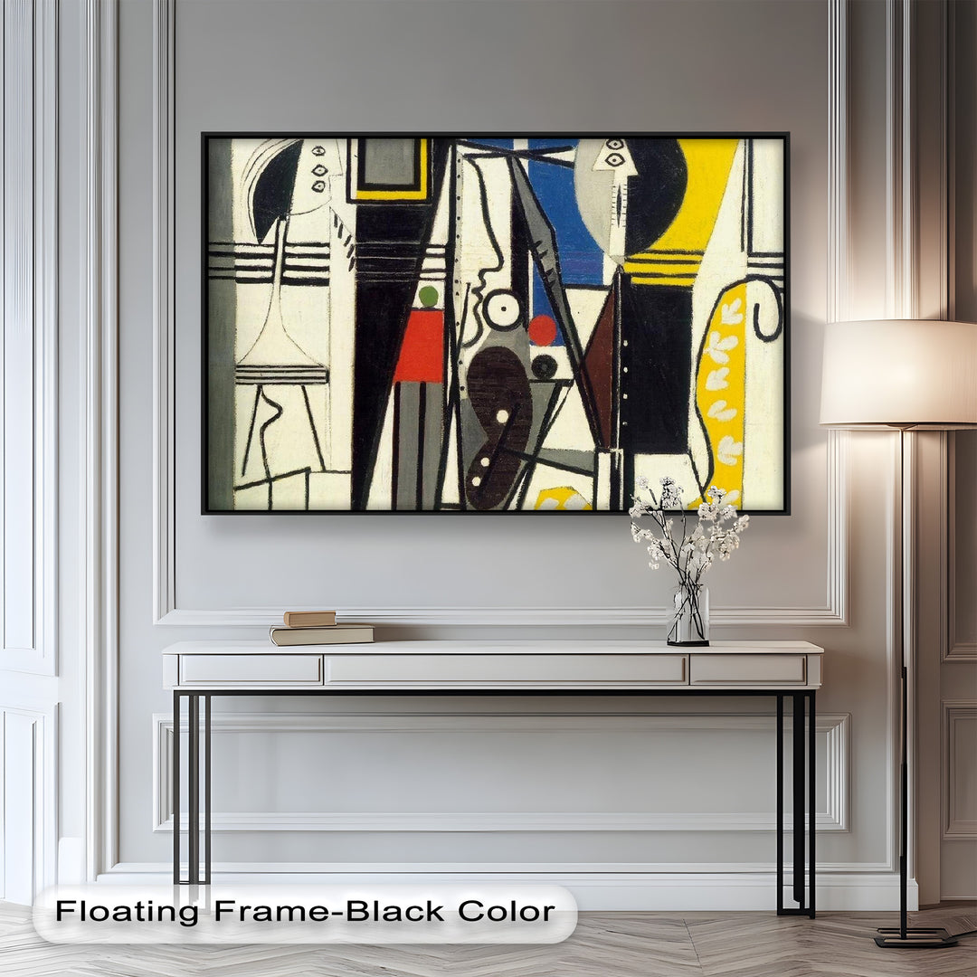 Abstract Figures and Forms by Le Corbusier-Geometric Oil Painting