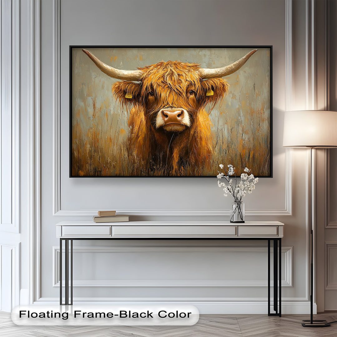 Highland Cow – Animal Oil Painting