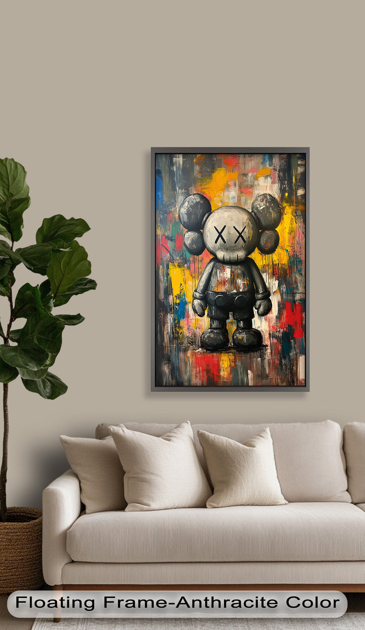 Urban Grit – KAWS Companion Oil Painting