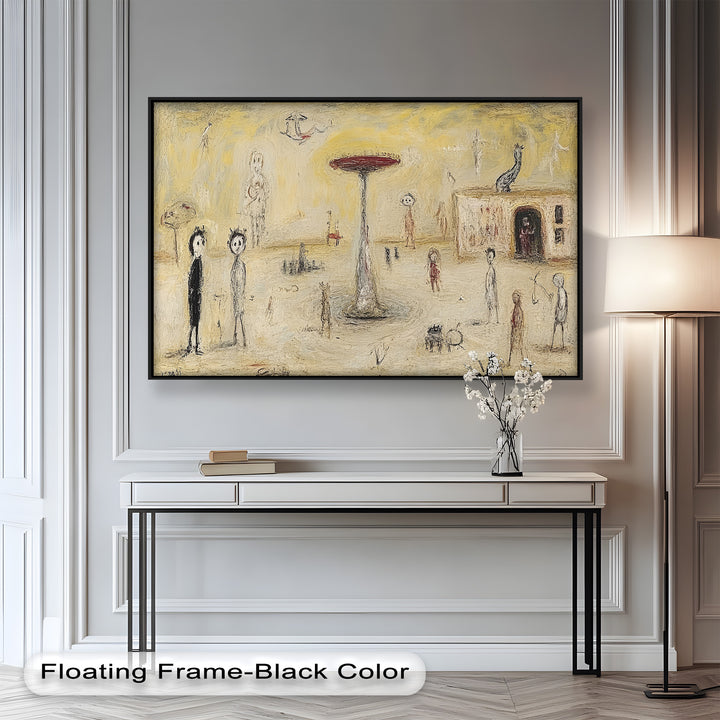 Whispers of the Playground – Dreamlike Surrealist Oil Painting