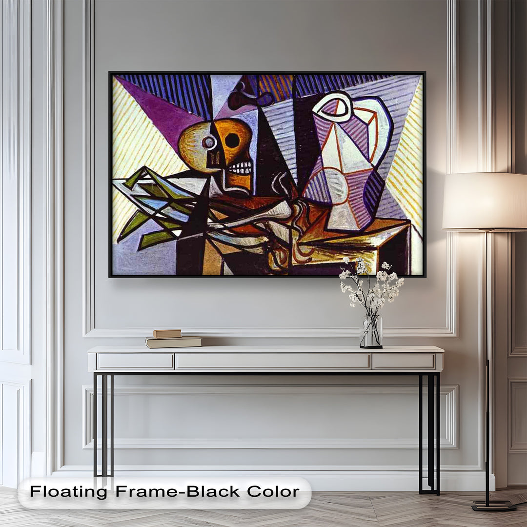 Still Life with Skull by Picasso – Symbolic Cubist Oil Painting