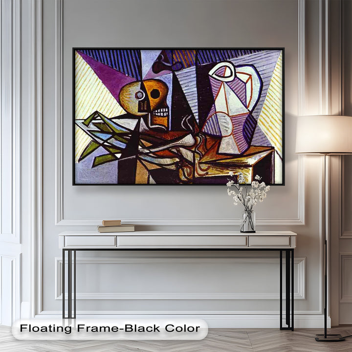 Still Life with Skull by Picasso – Symbolic Cubist Oil Painting
