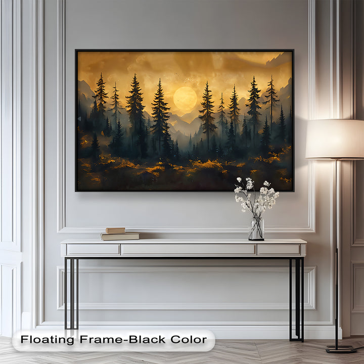 A stunning tribute to the wild, this painting blends serenity and strength, inviting the viewer into a tranquil, enchanted woodland.

