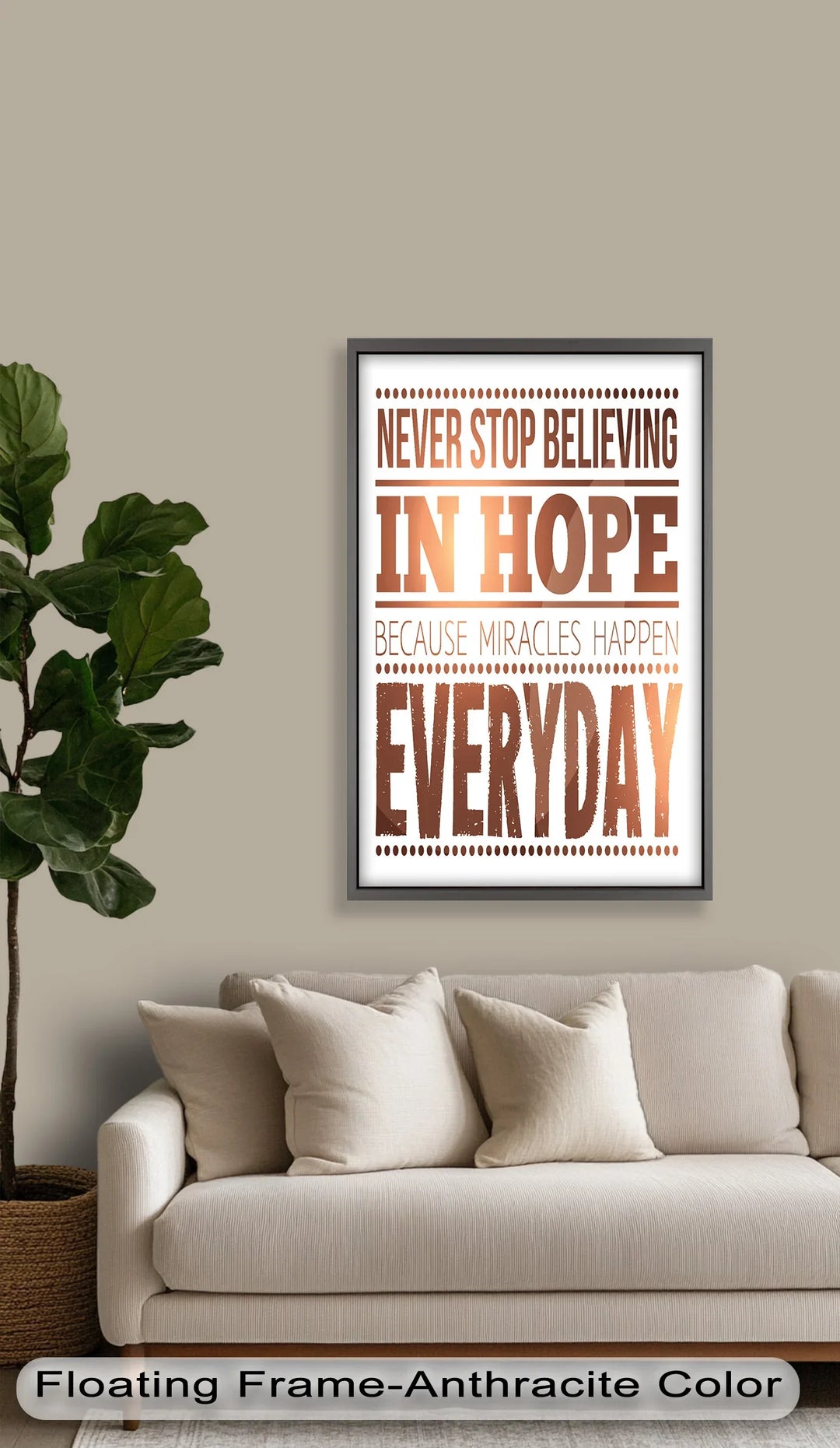 Believe in Hope – Motivational Oil Painting - MyPhotoStation