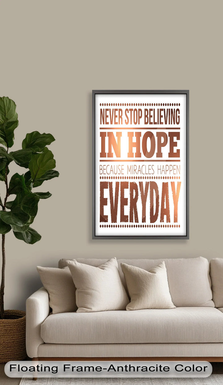 Believe in Hope – Motivational Oil Painting - MyPhotoStation