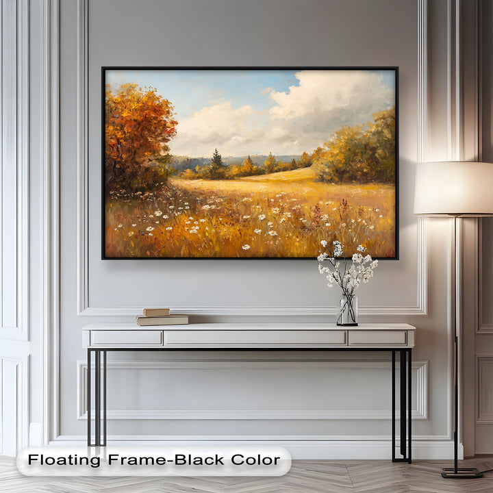 Autumnal Landscape – Tranquil Fall Scene in Oil Paintings