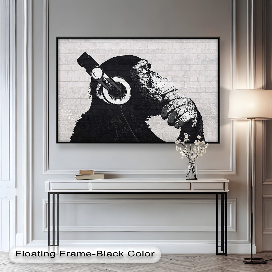 Contemplative Chimp – Banksy Oil Painting