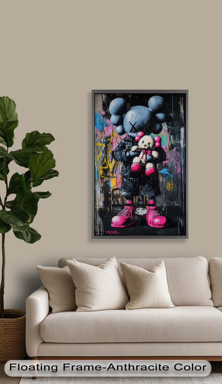 Embrace the Chaos – KAWS Oil Painting