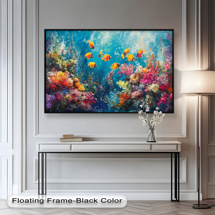 Coral Reef with Tropical Fish – Animal Oil Painting