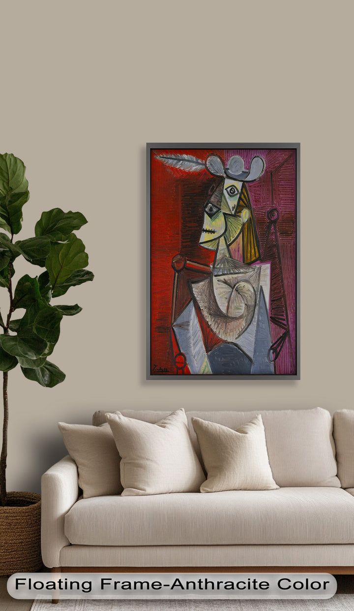 Knight of Angled Dreams – Picasso Cubist Oil Painting