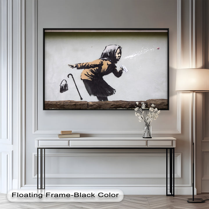The Power of a Sneeze – Banksy Oil Painting