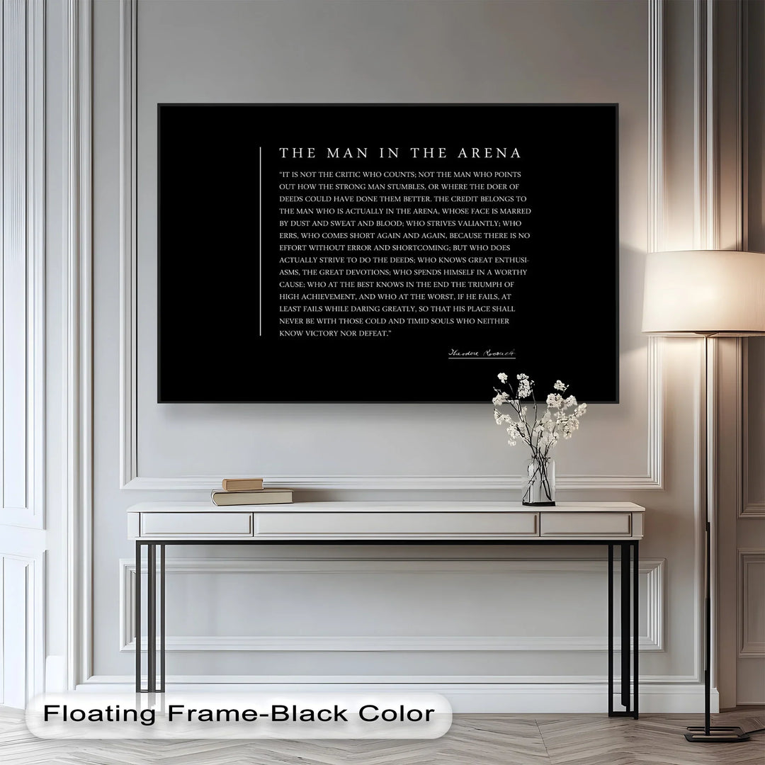 The Man in the Arena – Inspirational Quote Oil Painting - MyPhotoStation