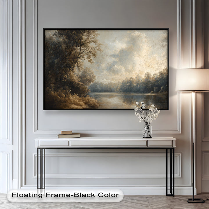 Forest Lake Wall Art – Nature Oil Painting